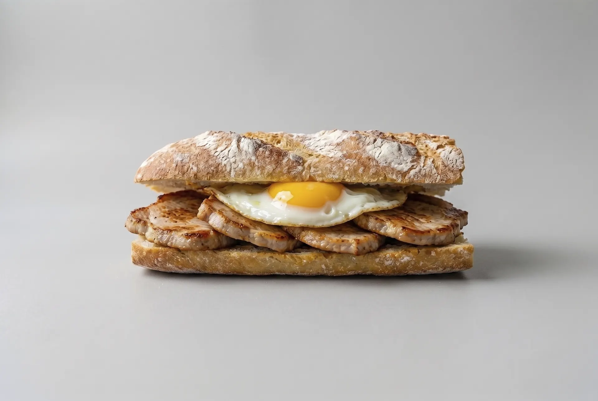 Bocadillo de Lomo y Huevo